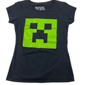 Mojang  Minecraft Creeper BlackShort Sleeve T-shirt